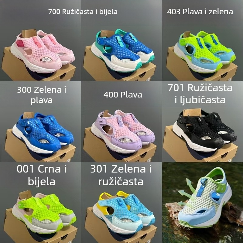 YSS Velcro sandale s velikim mrežastim gornjim dijelom, ljetne plažne tenisice, unisex sportske tenisice za odrasle i djecu