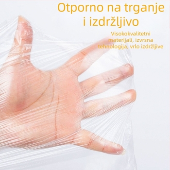 Hotelske vrećice za otpad za gostinjske sobe, jednokratne prozirne vreće za smeće, ojačane, s ravnim otvorom, za komercijalnu upotrebu