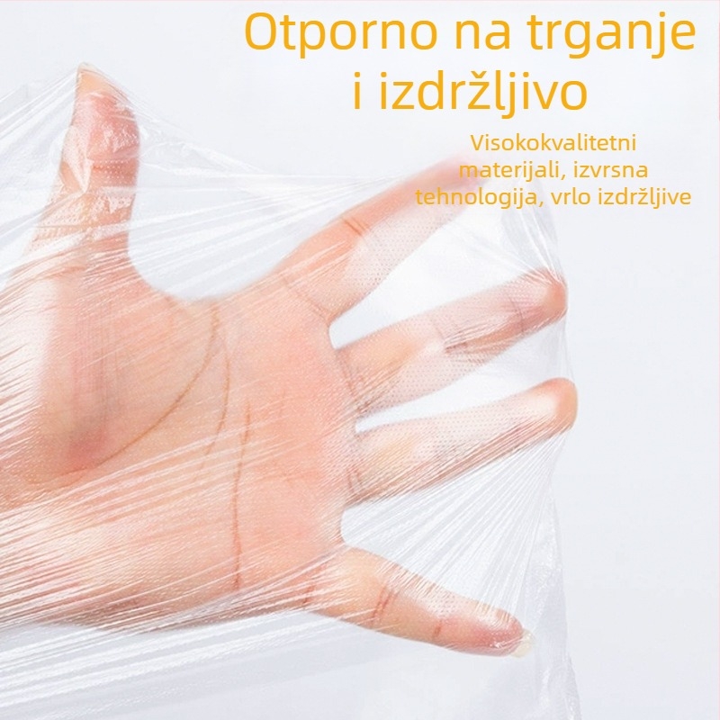 Hotelske vrećice za otpad za gostinjske sobe, jednokratne prozirne vreće za smeće, ojačane, s ravnim otvorom, za komercijalnu upotrebu