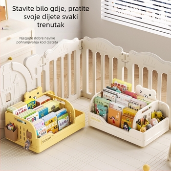 Desktop organizator za dječje slikovnice i igračke s perforiranim panelom