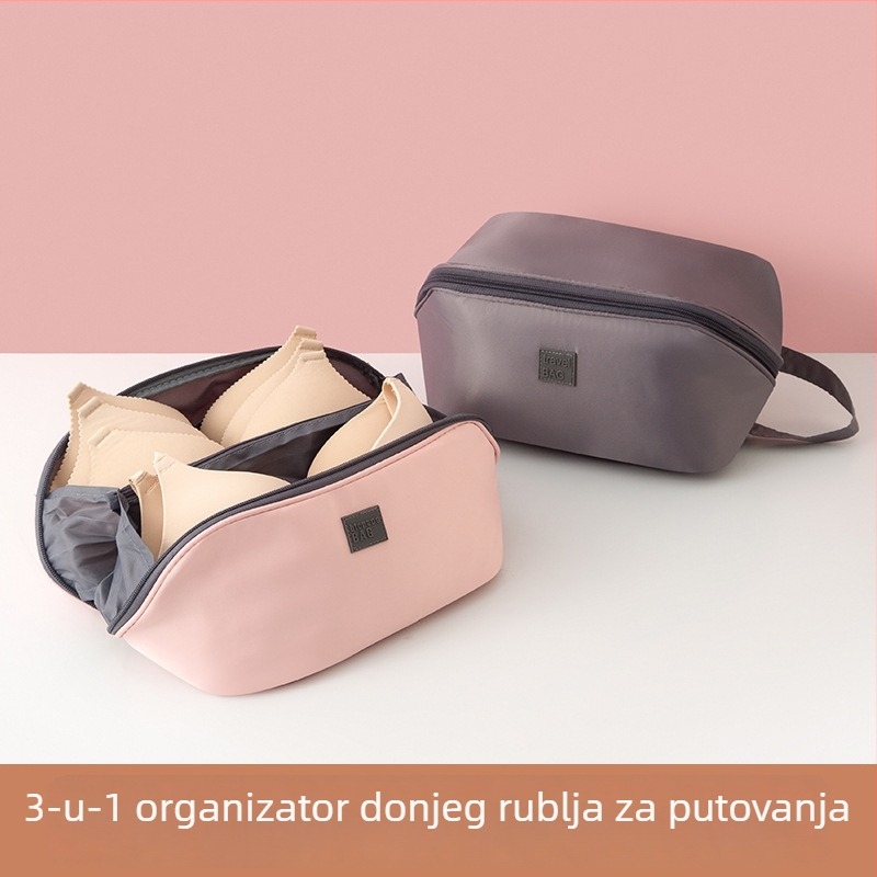 Prijenosna putna torba za donje rublje, velika kapaciteta, organizator za grudnjake i gaćice, ručno nošenje