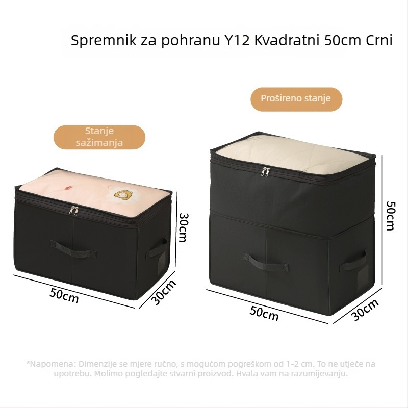 Kompresivna torba za ćebe, velika zapremina, otporna na vlagu i prašinu, 600D Oxford tkanina, za ćebe i odjeću