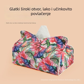 Kožni držač maramicama za stolni prostor i dnevnu sobu, minimalistički dizajn, vodootporan, višestruka upotreba, kućno skladištenje maramica