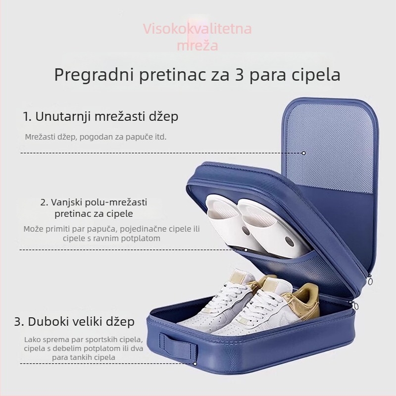 Torba za pohranu cipela za poslovna putovanja, prenosna kutija za cipele, zaštita od prašine
