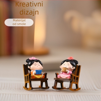 Mini figurica od smole – dekorativna figura za stol, sladak dizajn