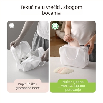 FaSoLa putne vrećice za ponovno punjenje za kozmetiku, losion i gel za tuširanje, vrećice za uzorke, prenosne za putovanja i poslovna putovanja