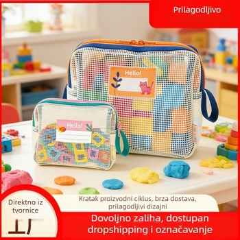 Torba za pohranu slagalica velike kapacitete za djecu — organizator igračaka sa zatvaračem
