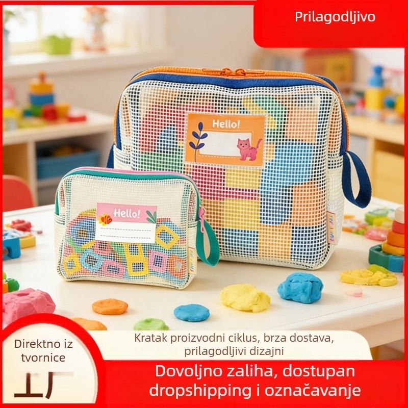 Torba za pohranu slagalica velike kapacitete za djecu — organizator igračaka sa zatvaračem