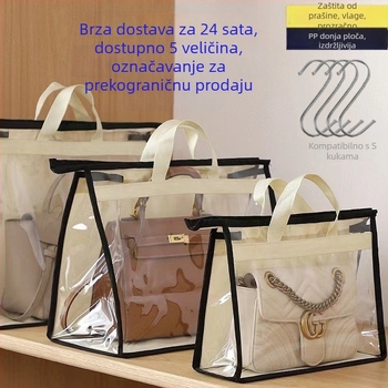 Proziran PVC visi organizator za garderobu, sklopiva torba za pohranu, zaštita od prašine