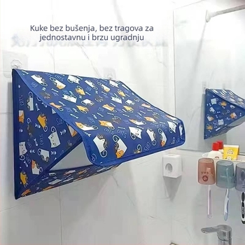 Vodootporna viseća torba za kupaonicu za odjeću, zidna, sklopiva, bez bušenja