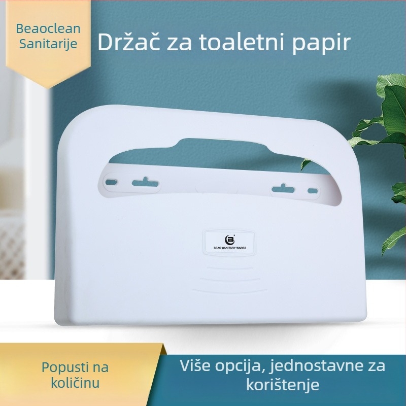 Bijeli mat ovalni držač toaletnog papira s kutijom za maramice, modeli OK-620A/OK-620B