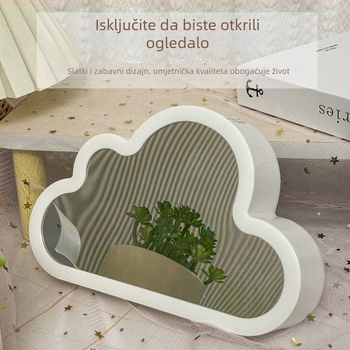 Cloud Tulip noćna svjetiljka – DIY ručna izrada, ogledni cvijetni ocean, ambijentalno osvjetljenje, stolni dekor, kreativan poklon