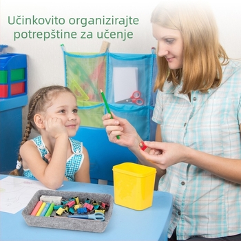 Organizator za stol s pretincima od netkanog materijala – kutija za pohranu nakita i donjeg rublja