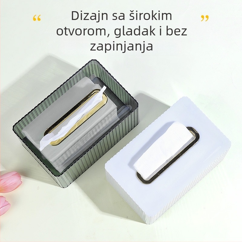 Prozirna stolna kutija za maramice za dnevni boravak, stol za kavu i blagovaonicu; moderna, višenamjenska, vodootporna