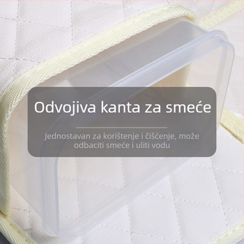 2-u-1 organizator za stražnju klupu: vodootporan viseći otpadni kantu i kutija za maramice