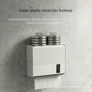 Zidna kutija za papirnate maramice – plastična, za kupaonicu i kuhinju