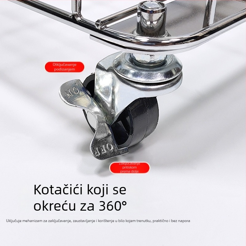 Koš za prljavo rublje s kotačićima za kućnu upotrebu, moderan koš za odlaganje odjeće, kupaonica organizator