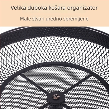 Nordijski stil željezna posuda za voće za stol, s otvorenom mrežom, za pohranu voća i kruha