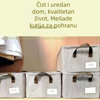 Košara za odlaganje odjeće u spavaću sobu, periva, sklopiva, višenamjenski stolni organizator sa ladicom