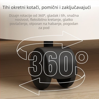 Plastični koš za rublje s kotačićima, velikog kapaciteta, za kućnu i kupaonsku upotrebu