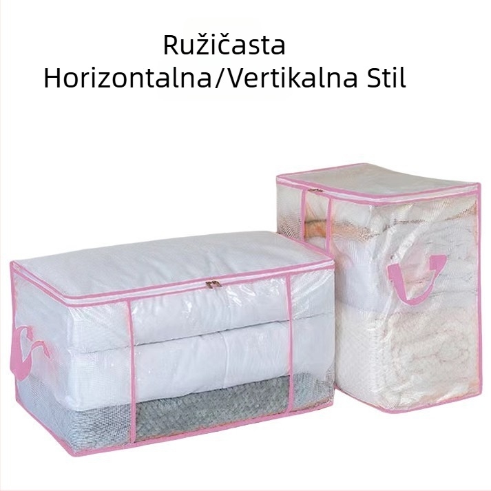 Velika sklopiva kutija za skladištenje deka i odjeće, prašno-otporan kvadratni organizator