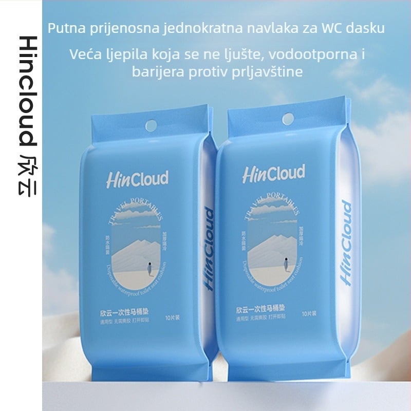Jednokratna podloga za dasku za toaletu s potpuno pokrivenošću za majke, prijenosna za putovanja i hotele
