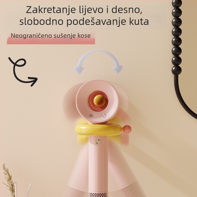 Dopamine držač sušila za kosu s policom za cvijeće, zidni dodatak za kupaonicu