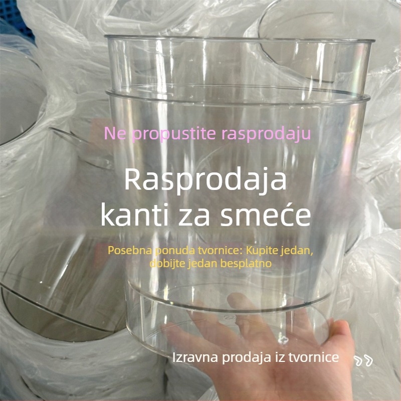 Prozirna kutija za pohranu, 6 L, ekstra velika, čvrst plastični materijal, za kuću i ured