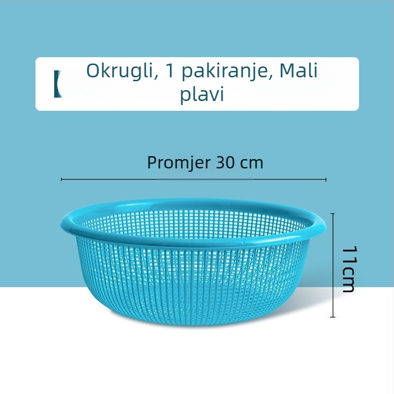 Camellia plastična odvoda koš za pranje voća i povrća, kuhinjska košarica s otvorima za odvod