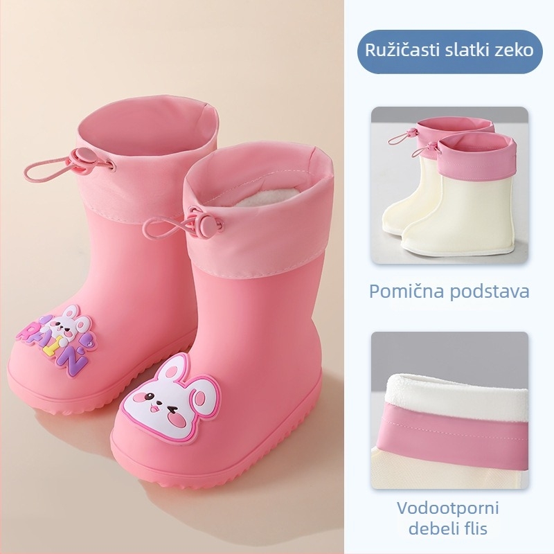 Dječje kišne čizme za dječake i djevojčice, protuklizne, vodootporne, pogodne za malu djecu i učenike