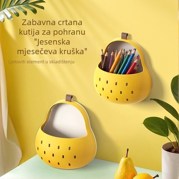 Zabavna magnetska kutija za zidno skladištenje s motivom Autumn Moon Pear, slatko crtani dizajn za kućnu upotrebu