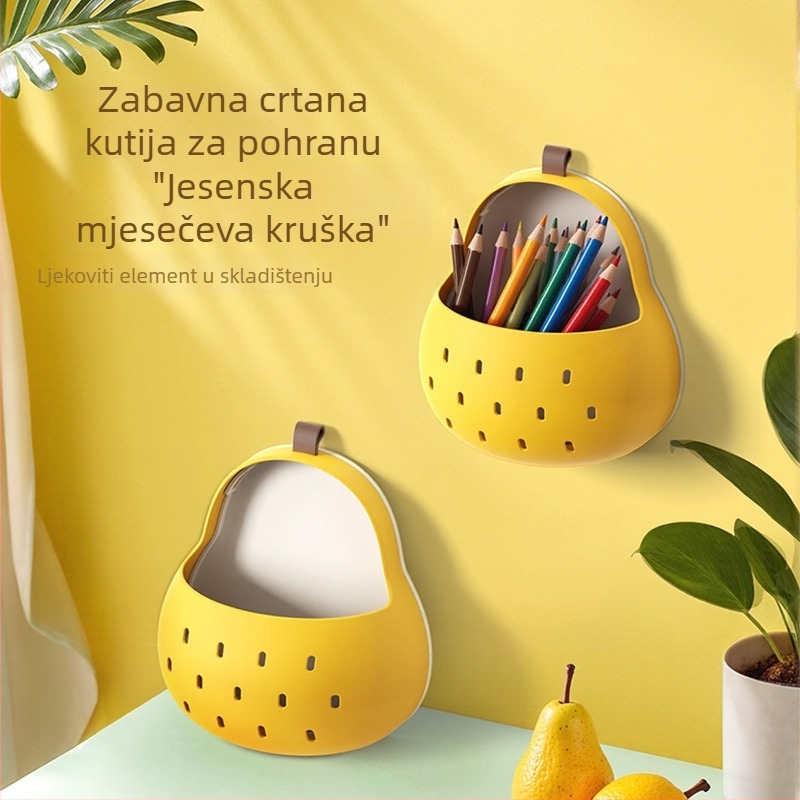 Zabavna magnetska kutija za zidno skladištenje s motivom Autumn Moon Pear, slatko crtani dizajn za kućnu upotrebu