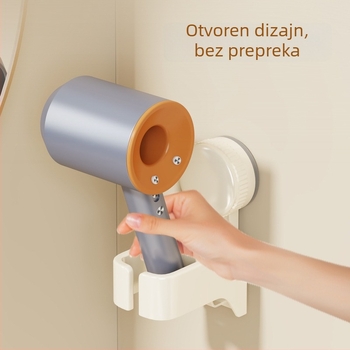 Zidni držač sušila za kosu, bez bušenja, kupaonica