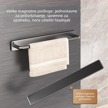 Magnetski kuhinjski organizator za pohranu, zidni, višenamjenski polica od karbonskog čelika