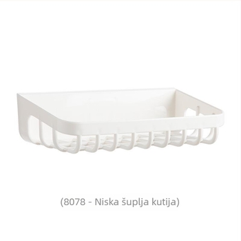 Zidni organizator kupaonice za ručnike, pastu za zube i sapun, bez bušenja, s odvodnim košem