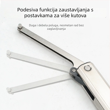 Prilagodljiv hidraulični preklopni štap za podršku i podizanje vrata ormarića, s mogućnošću zaustavljanja u bilo kojoj poziciji
