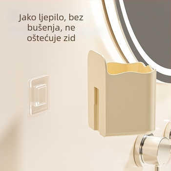 Zidni kupaonski organizator za kozmetiku, četkice za zube, pastu za zube i mokre maramice – višenamjenski spremnik za pohranu