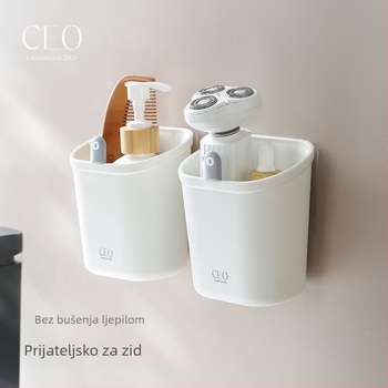CeO držač za kupaonicu sa usisnom čašom, zidni košaricu za umivaonik, bez bušenja