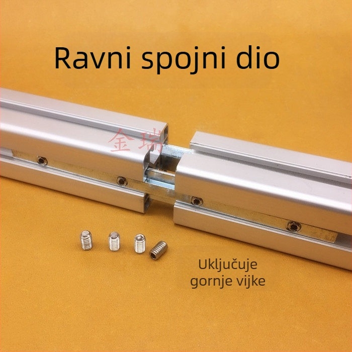 Ravni spoj za aluminijski profil 30×30 i 40×40