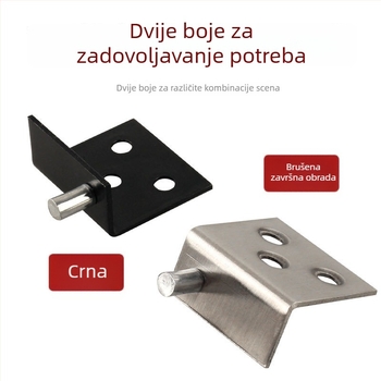 Os šarke ormara, debljina 2 mm, nehrđajući čelik, gornja i donja pivot šarka, rotirajući kutni držač