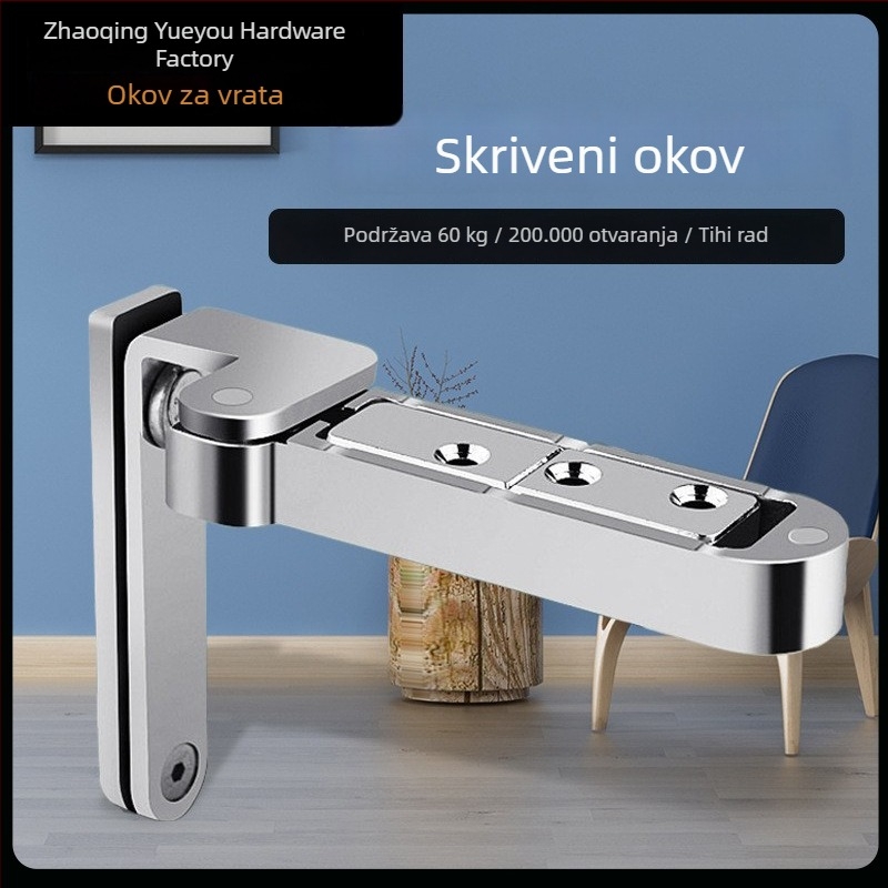 Skrivene unutarnje vrata šarke s vertikalnim i horizontalnim podešavanjem, trodimenzijski podesivi teški šarniri za drvena vrata spavaće sobe.