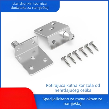 Skrivene šarke od nehrđajućeg čelika za ormarske vrata — gornja i donja osovina