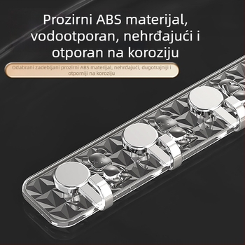 Svijetla luksuzna naljepna kuka za zid, bez bušenja, za kupaonicu i kuhinju, nosivost 5 kg, više kuka, karikaturalni dizajn