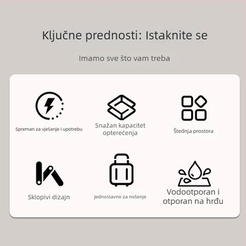 Teleskopska sklopiva vješalica za vrata, stražnja strana, za dom, zidna bez bušenja, kompaktna putna vješalica za odjeću