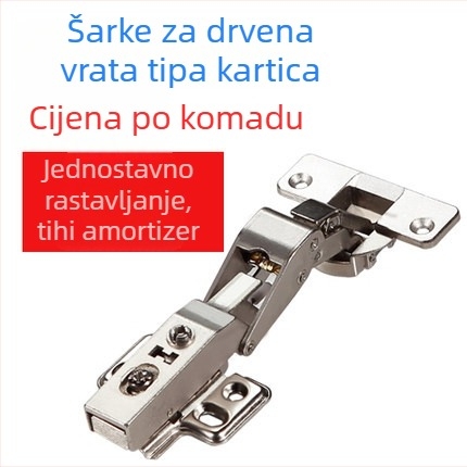 Kazetni šarnir za staklena vrata i ormariće, 125° veliki kut, produženi, poseban kut