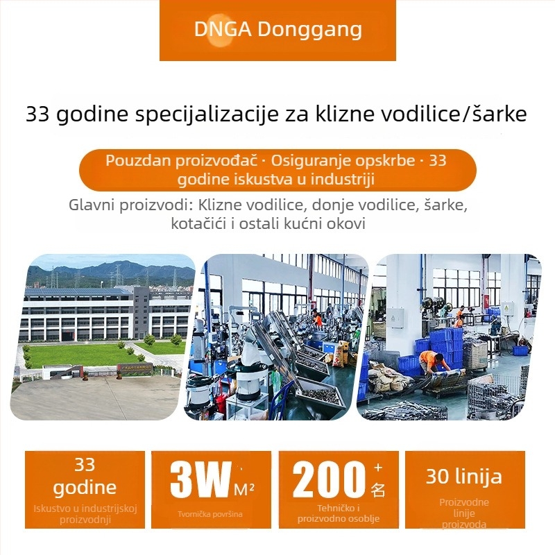 D8 hidraulični šarni r za kuhinjska vrata s bufferom, tiši amortizer, metalni hardver