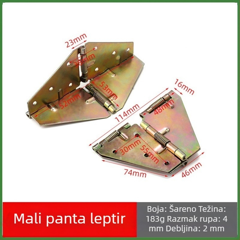 Leptir šarnir za sklopivi kauč s podesivim kutem naslona, metalni