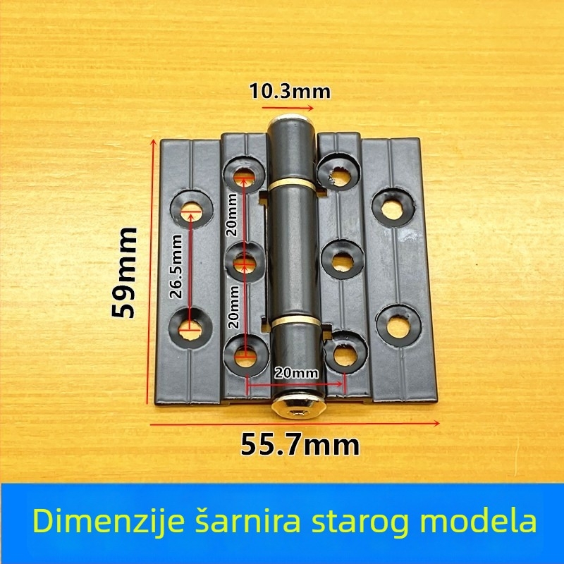 Panti za sklopiva vrata – starog modela, bez donje šine, od aluminijskog legura za klizna vrata, staklene kupaonske vrata