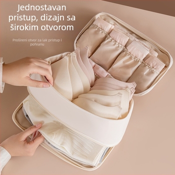 Ženski putni organizator donjeg rublja, velika kapaciteta, za grudnjake, donje rublje i čarape, prijenosna torba za skladištenje odjeće