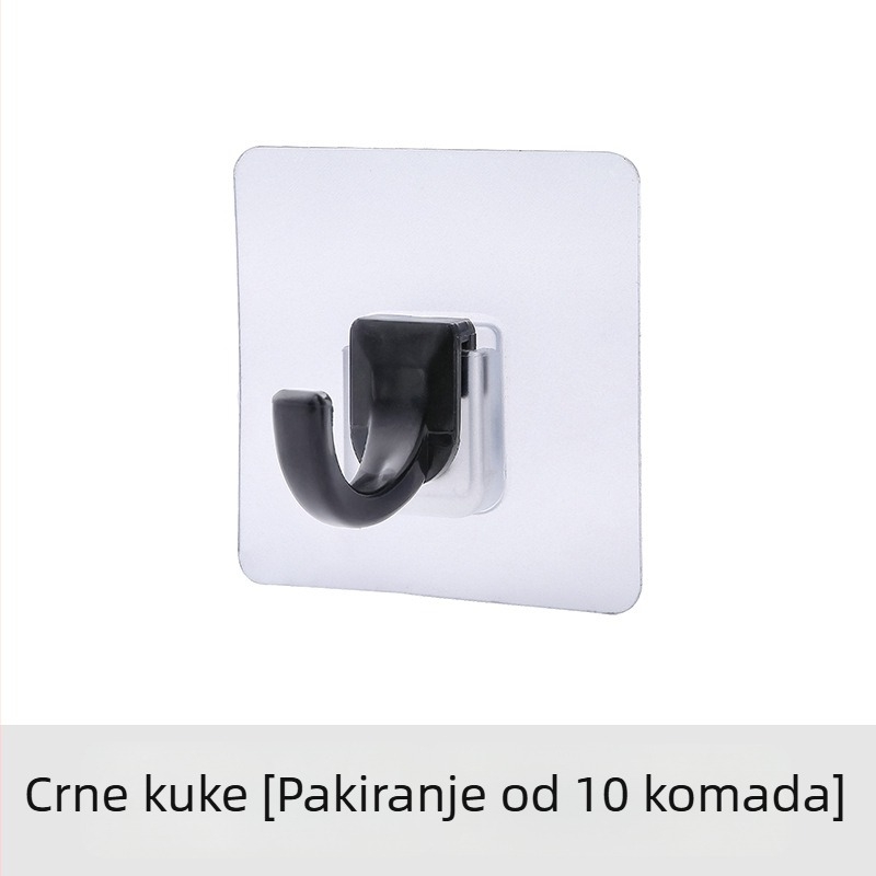 Moni PVC ljepljivi kukica za kućnu upotrebu, snažan kuka za vrata bez bušenja, bez tragova na odjeći
